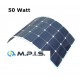 Panneau solaire flexible 50W 12V cell. SUNPOWER back-contact