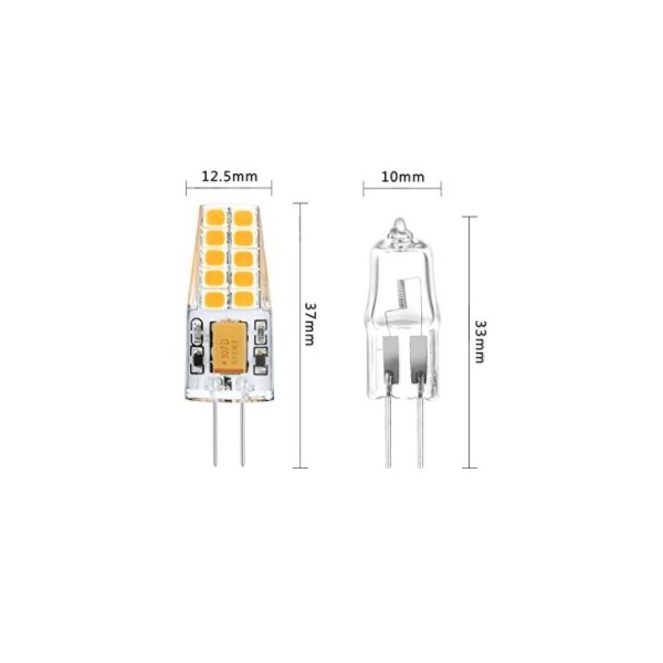AMPOULE LED 12V 3W G4 Blanc froid