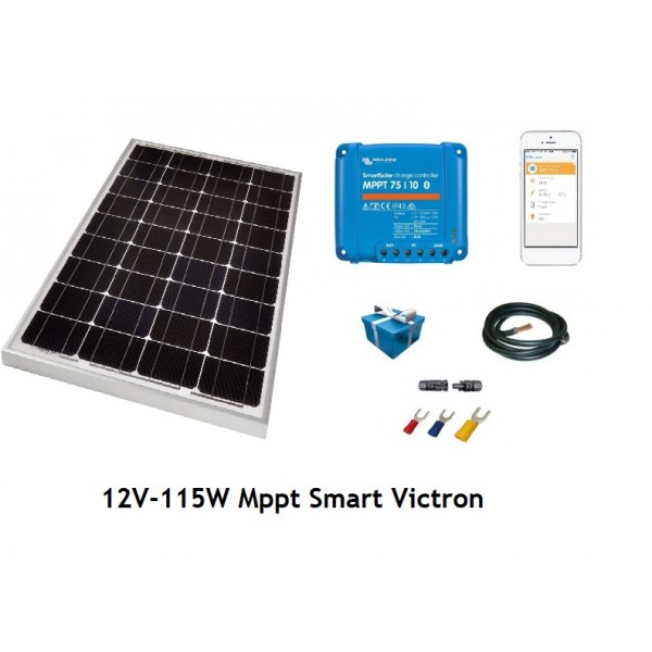 Kit solaire 175W 12V avec convertisseur VICTRON batteriesolairecom