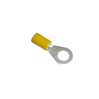 Cosses isolée jaunes à sertir. 4/6mm² M10