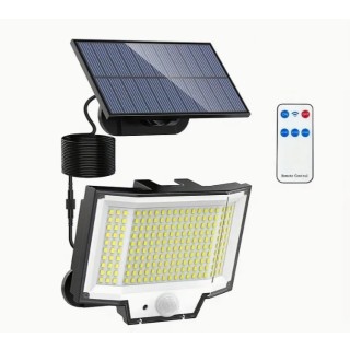 Eclairage solaire à LEDs + télécommande