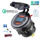 Prise auto 2XUSB QC3.0 36W + Voltmètre