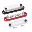 Barette à 6+2 vis 150A avec cache. 2 pcs.