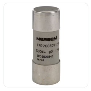 Fusible cylindrique AC/DC 500V 22 x 58mm - 125A