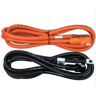 Câbles puissances pour batterie Pylontech - 2x2m - 25mm2