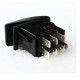 Interrupteur à bascule OFF/ON/OFF Carling double circuits12/24V 10/20A LED